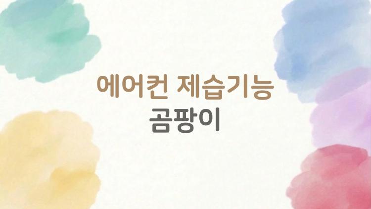 에어컨 제습기능 곰팡이