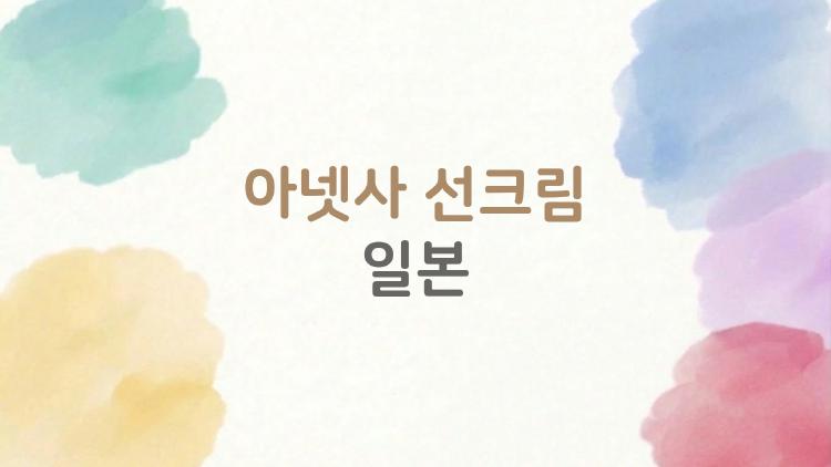 아넷사 선크림 일본, 2026 신상 써보니 피부가 달라졌어요!