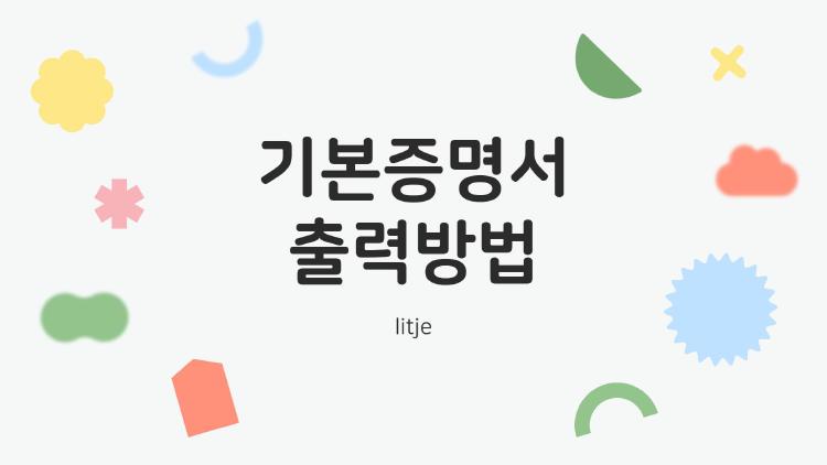 기본증명서 인터넷발급후 출력방법, 출력불가 오류에 울고 싶었는데 이거였어?!