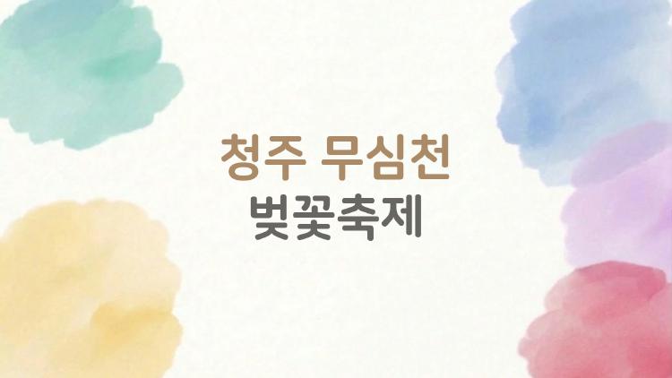 청주 무심천 벚꽃축제, 올해 만개 타이밍 완전 예측해봤어요!