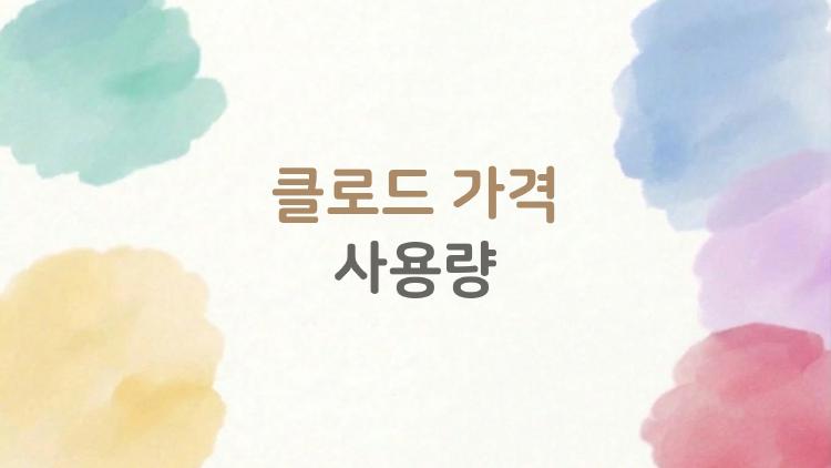 클로드 가격 사용량