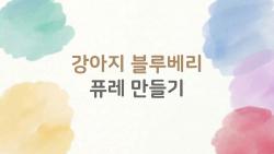 강아지 블루베리 퓨레 만들기, 눈 건강 폭발 비밀 공개