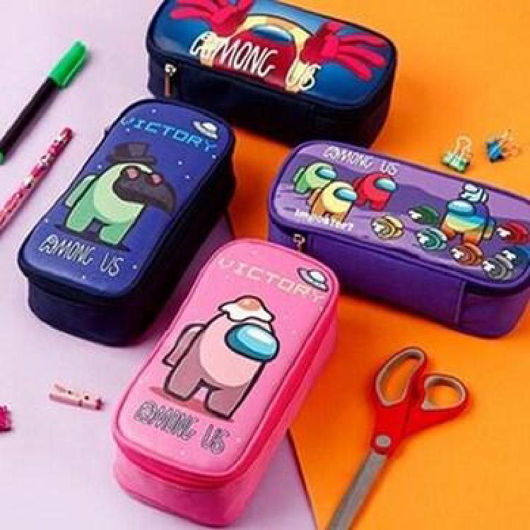 어몽어스 사각 펜슬 파우치