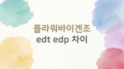 플라워바이겐조 edt edp차이, 과연 뭐가 다를까? EDP가 더 좋은 이유