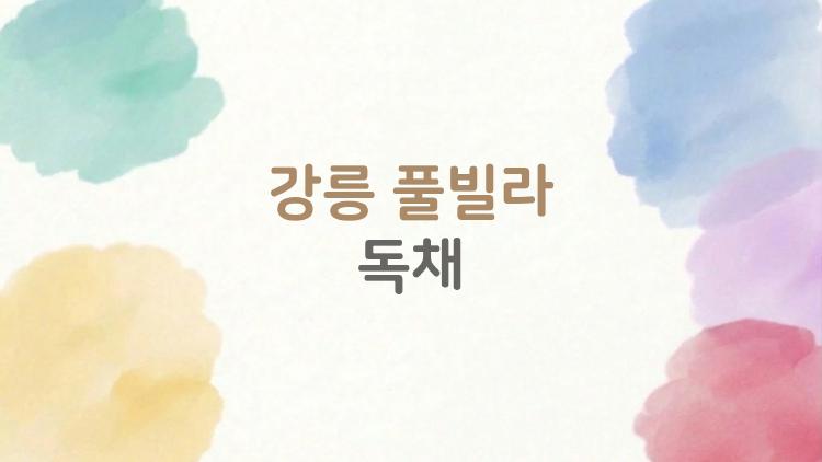 강릉 풀빌라 독채