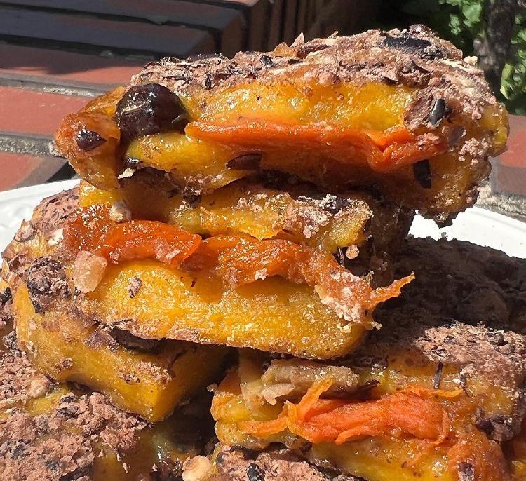 호박고지 시루떡