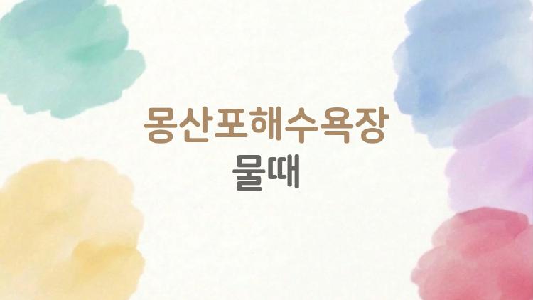 몽산포해수욕장 물때, 10물 넘으면 조개 폭발 터진다?