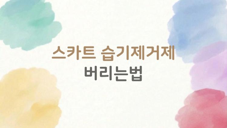 스카트 습기제거제 버리는법, 통째로 버리다 과태료 맞은 썰ㅋㅋ