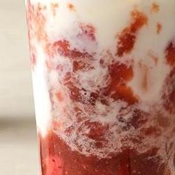 딸기라떼 레시피, 카페 줄 설 이유가 이거였어?